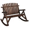 vidaXL Banc &agrave; bascule jardin 2 places 123x96x102 cm bois massif &eacute;pic&eacute;a