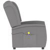vidaXL Fauteuil de massage inclinable à 2 places gris clair