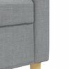vidaXL Ensemble de canap&eacute;s 3 pcs gris clair tissu