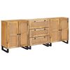 vidaXL Buffet 3 pc 180 x 33 x 75 cm Bois de mangue massif Marron