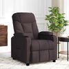 vidaXL Fauteuil de massage Marron fonc&eacute; Tissu