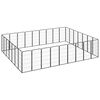 vidaXL Parc pour chien 32panneaux Noir 50x100cm Acier enduit de poudre