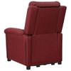 vidaXL Fauteuil Rouge bordeaux Tissu