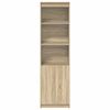 vidaXL Buffet haut ch&ecirc;ne sonoma 50x35x180 cm bois d'ing&eacute;nierie