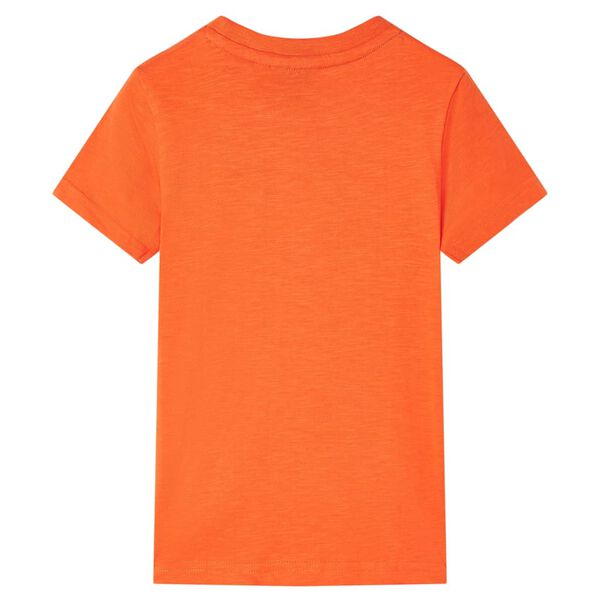 T-shirt pour enfants orange fonc&eacute; 128