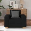 vidaXL Fauteuil Noir 60 cm Tissu