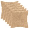 vidaXL Housse de coussin 6 pc HEERLEN Cr&egrave;me 40 x 40 cm