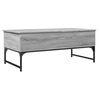 vidaXL Table basse sonoma gris 100x50x40 cm bois d'ing&eacute;nierie et m&eacute;tal