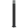 vidaXL Lampadaire d'ext&eacute;rieur avec capteur noir 110 cm aluminium