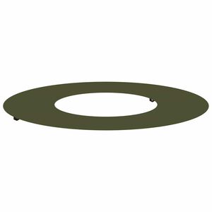 vidaXL adapt&eacute; pour anneau d'arbre plat Vert olive &Oslash;30 / 60 cm Acier