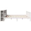 vidaXL Lit bibliothèque sans matelas blanc 180x200 cm bois pin massif