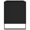 vidaXL Armoire à disques noir 74,5x38x48 cm bois d'ingénierie
