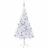 vidaXL Arbre de No&euml;l artificiel pr&eacute;-&eacute;clair&eacute;/boules 120 cm 230 branches