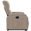 vidaXL Fauteuil inclinable &eacute;lectrique taupe tissu microfibre