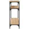 vidaXL Table console chêne sonoma 75x29x75 cm bois d'ingénierie