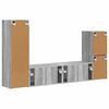 vidaXL Ensemble meuble TV 4 pcs Gris Sonoma Bois d'ing&eacute;nierie