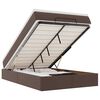VidaXL Cadre de lit ottoman avec matelas marron 120x200 cm similicuir