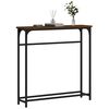 vidaXL Table console ch&ecirc;ne marron 75x19,5x75 cm bois d'ing&eacute;nierie