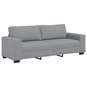 vidaXL Canap&eacute; &agrave; 3 places gris clair 220x77x82 cm tissu