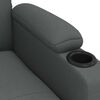 vidaXL Fauteuil inclinable Gris foncé Tissu