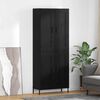 vidaXL Haut Armoire 2 pcs Ch&ecirc;ne noir Bois d'ing&eacute;nierie