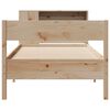 vidaXL Lit biblioth&egrave;que sans matelas 90x190 cm bois de pin massif