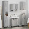vidaXL Ensemble de mobilier de salle de bain avec tiroir Gris Sonoma