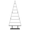 vidaXL Arbre de Noël en métal avec support Noir 150 cm Acier