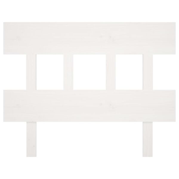 vidaXL Tête de lit Blanc 103,5x3x81 cm Bois massif de pin