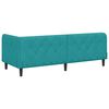 vidaXL Cadre de lit d'angle Turquoise 80 x 200 cm Velours