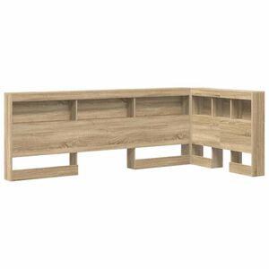vidaXL T&ecirc;te de lit de rangement Ch&ecirc;ne Sonoma 90 cm Bois d'ing&eacute;nierie