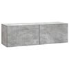 vidaXL Meuble TV mural Gris b&eacute;ton 98 x 31 x 30 cm Bois d'ing&eacute;nierie
