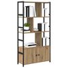 vidaXL &Eacute;tag&egrave;re Ch&ecirc;ne artisanal 80 x 30 x 155,5 cm Bois d'ing&eacute;nierie