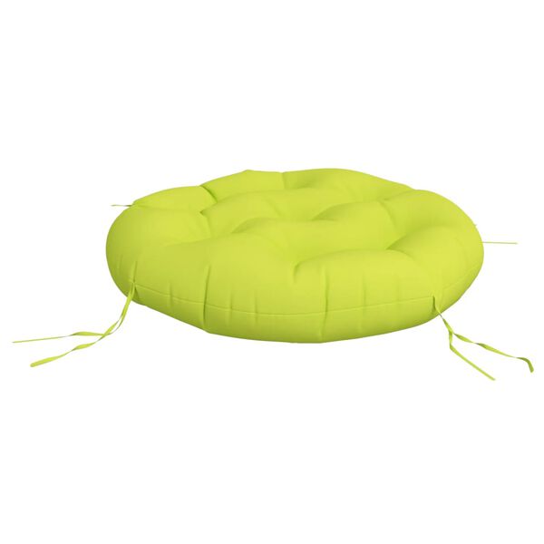 vidaXL Coussin rond vert vif &Oslash; 60 x11 cm tissu oxford