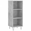 vidaXL Buffet haut Gris b&eacute;ton 34,5x34x180 cm Bois d'ing&eacute;nierie