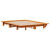 vidaXL Cadre de lit sans matelas cire marron 140x190cm bois pin massif