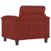 vidaXL Fauteuil Rouge bordeaux 60 cm Similicuir