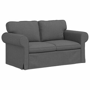 vidaXL Canap&eacute; Gris fonc&eacute; 155 x 82 x 80 cm tissu