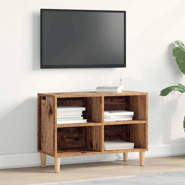 vidaXL Meuble TV Bois ancien 69,5 x 30 x 50 cm Bois d'ing&eacute;nierie