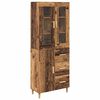 vidaXL Haut Armoire Bois Ancien 69,5 x 34 x 180 cm Bois d'ing&eacute;nierie