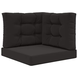 vidaXL Coussin de canap&eacute; d'ext&eacute;rieur Polyester Noir 60 x 60 cm