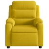 vidaXL Fauteuil inclinable de massage &eacute;lectrique jaune velours