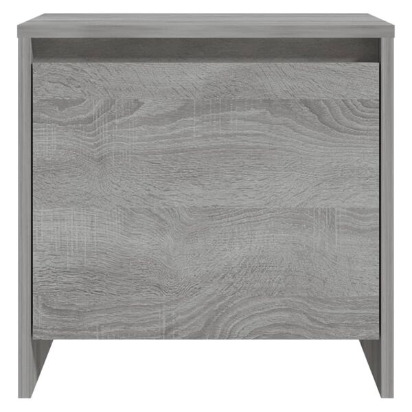 vidaXL Table de chevet Sonoma gris 45x34x44,5 cm bois d'ing&eacute;nierie