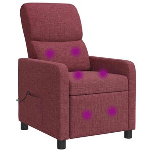 vidaXL Fauteuil inclinable Bordeaux Tissu