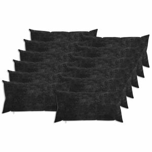 vidaXL Coussin HEERLEN 12 pi&egrave;ces Anthracite Tissu Chenille