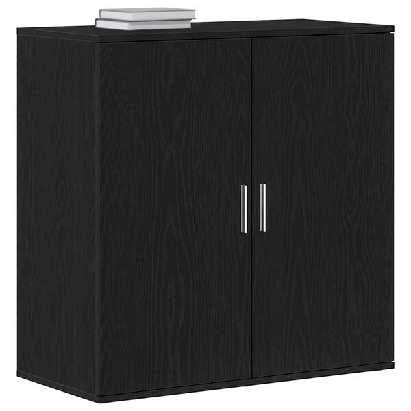 vidaXL Buffet Ch&ecirc;ne noir 79 x 38 x 80 cm Bois d'ing&eacute;nierie