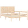vidaXL Cadre de lit sans matelas 140x190 cm bois massif