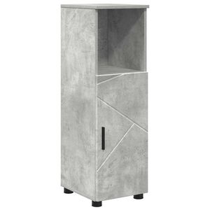 vidaXL Cabinet de salle de bain avec porte Gris b&eacute;ton 30 x 35 x 95 cm