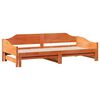vidaXL Lit de jour et lit gigogne sans matelas 80x200 cm bois massif