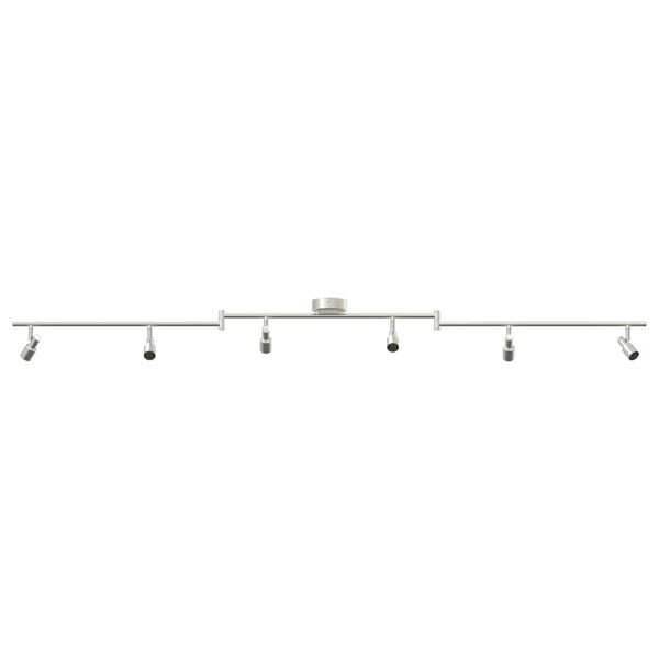 vidaXL Spot de plafond Nickel 176,5 x 9,5 x 14 cm Acier